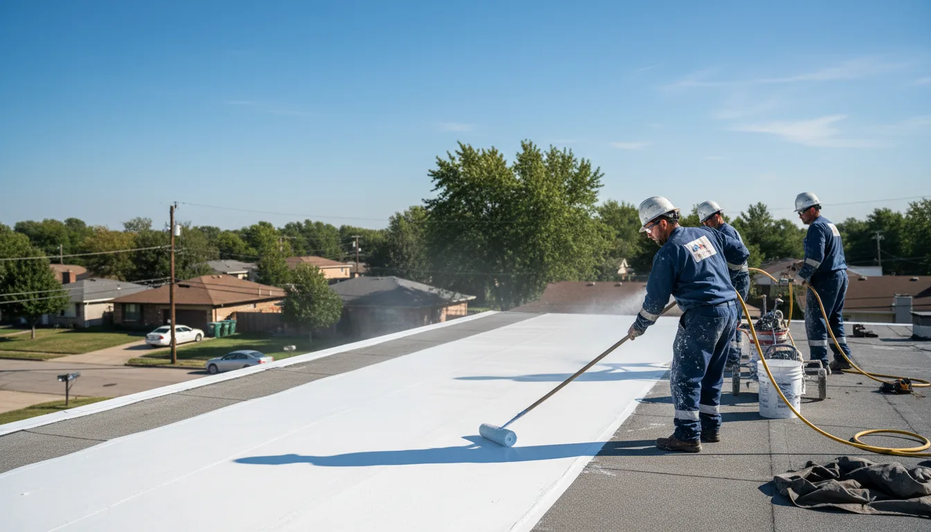 Commercial roof coating in Monroe, WI near me